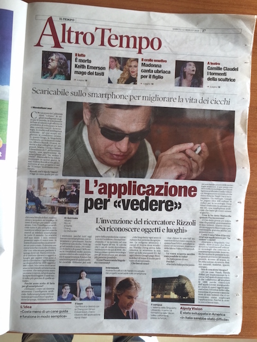 Italian newspaper Bocelli
